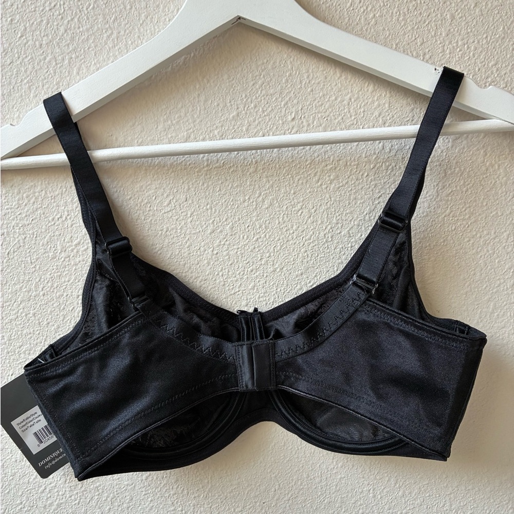 NWT Dominique Lila Everyday Lace Minimizer Bra 7001 in Black (Size: 34D) - Picture 6 of 14